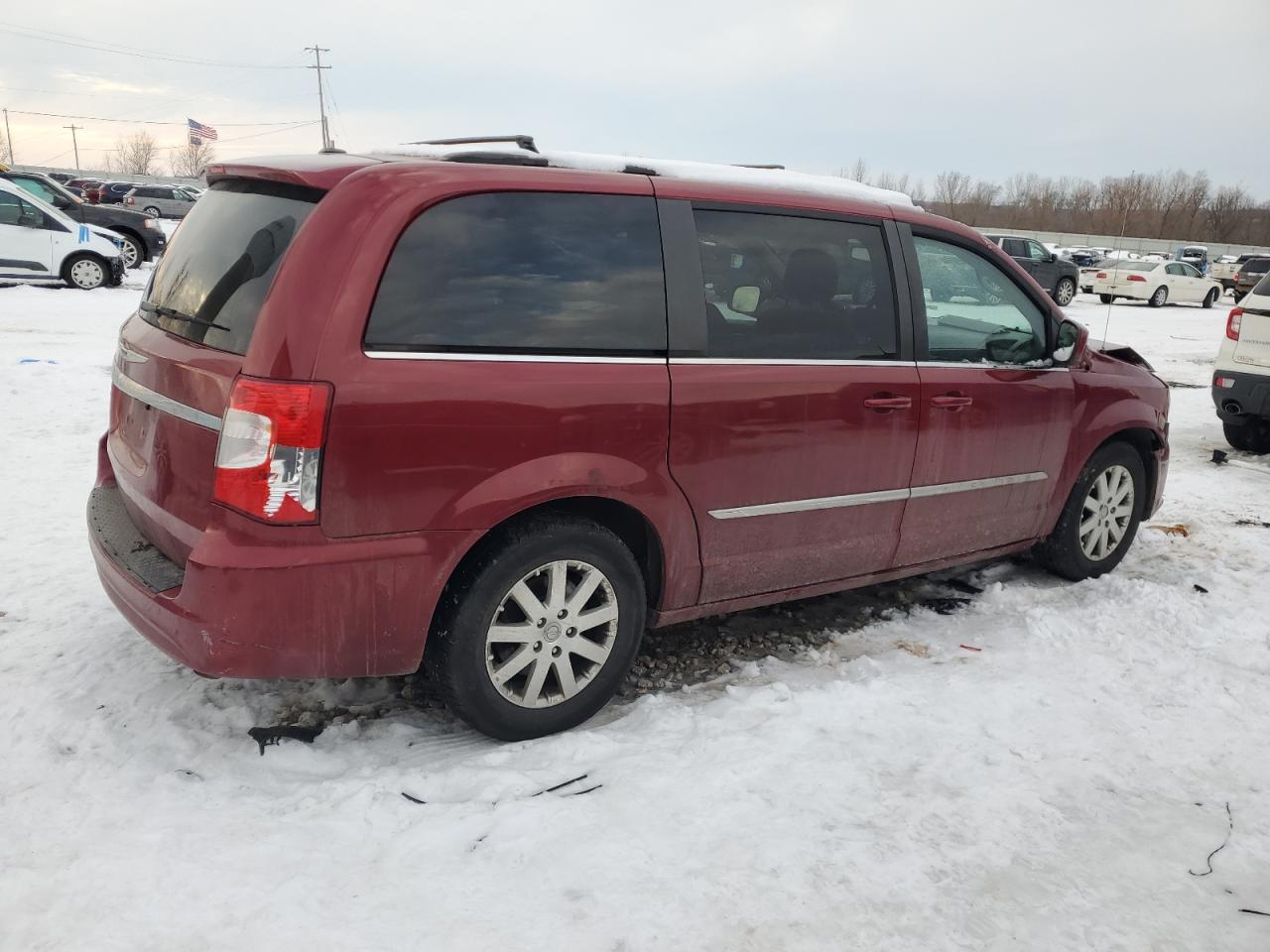 2014 Chrysler Town & Country VIN 2C4RC1BGXER449097 Copart auction photo, front end damage thumbnail 3