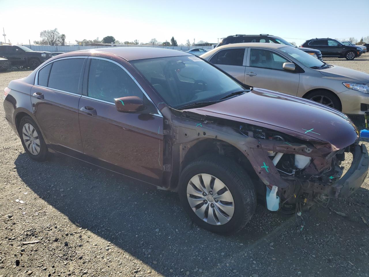 2010 Honda Accord VIN 1HGCP2F32AA171089 Copart auction photo, front end / side damage thumbnail 4