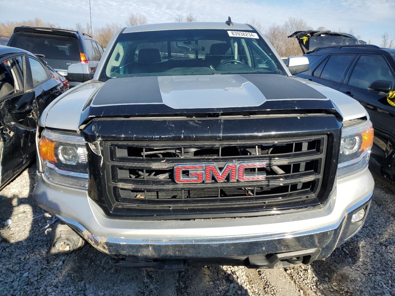 2015 GMC Sierra VIN 1GTV2UECXFZ310008 Copart auction photo, front end damage thumbnail 5