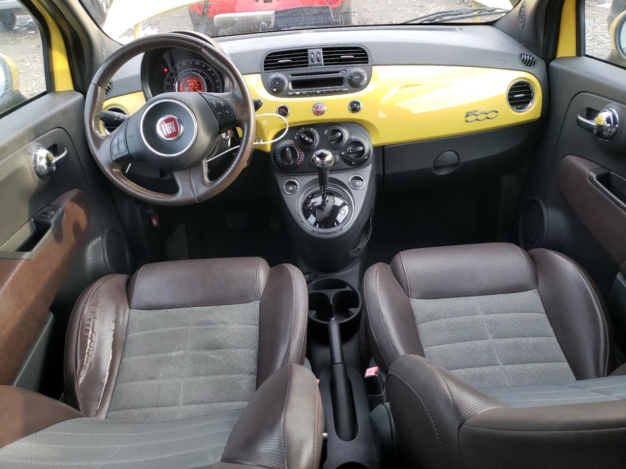 2013 Fiat 500 VIN 3C3CFFBR0DT655153 Copart auction photo, front end / undercarriage damage thumbnail 8