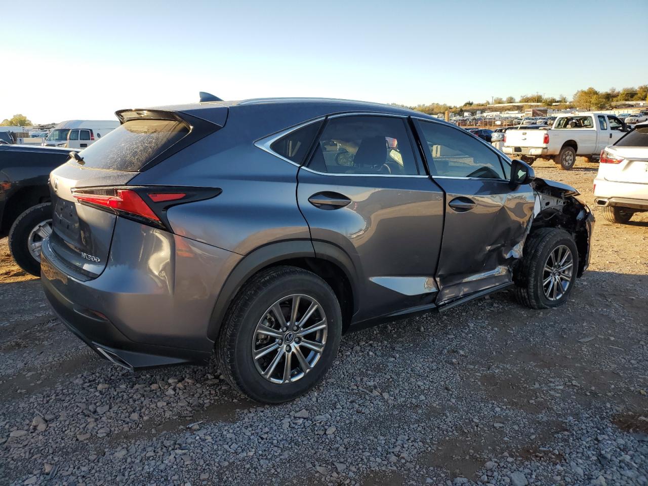 2019 Lexus NX VIN JTJYARBZ2K2124954 Copart auction photo, all over damage thumbnail 3