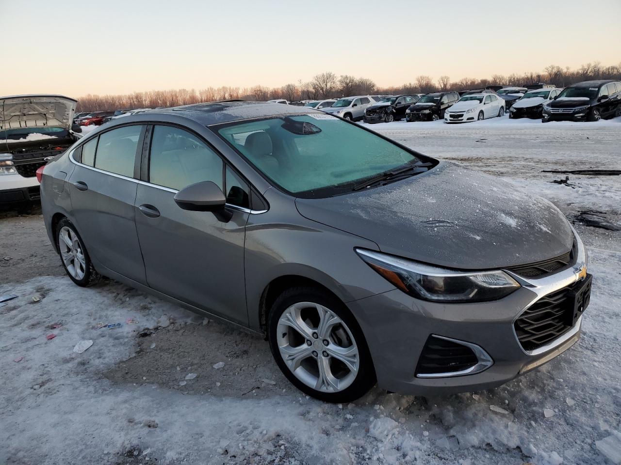 2019 Chevrolet Cruze VIN 1G1BF5SM0K7133946 Copart auction photo, side / top/roof damage thumbnail 4