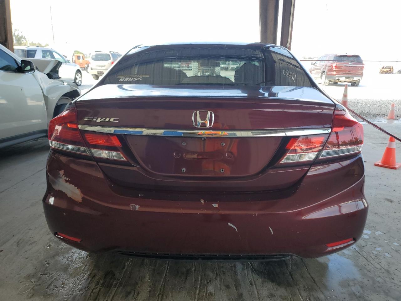 2014 Honda Civic VIN 19XFB2F55EE019967 Copart auction photo, front end damage thumbnail 6