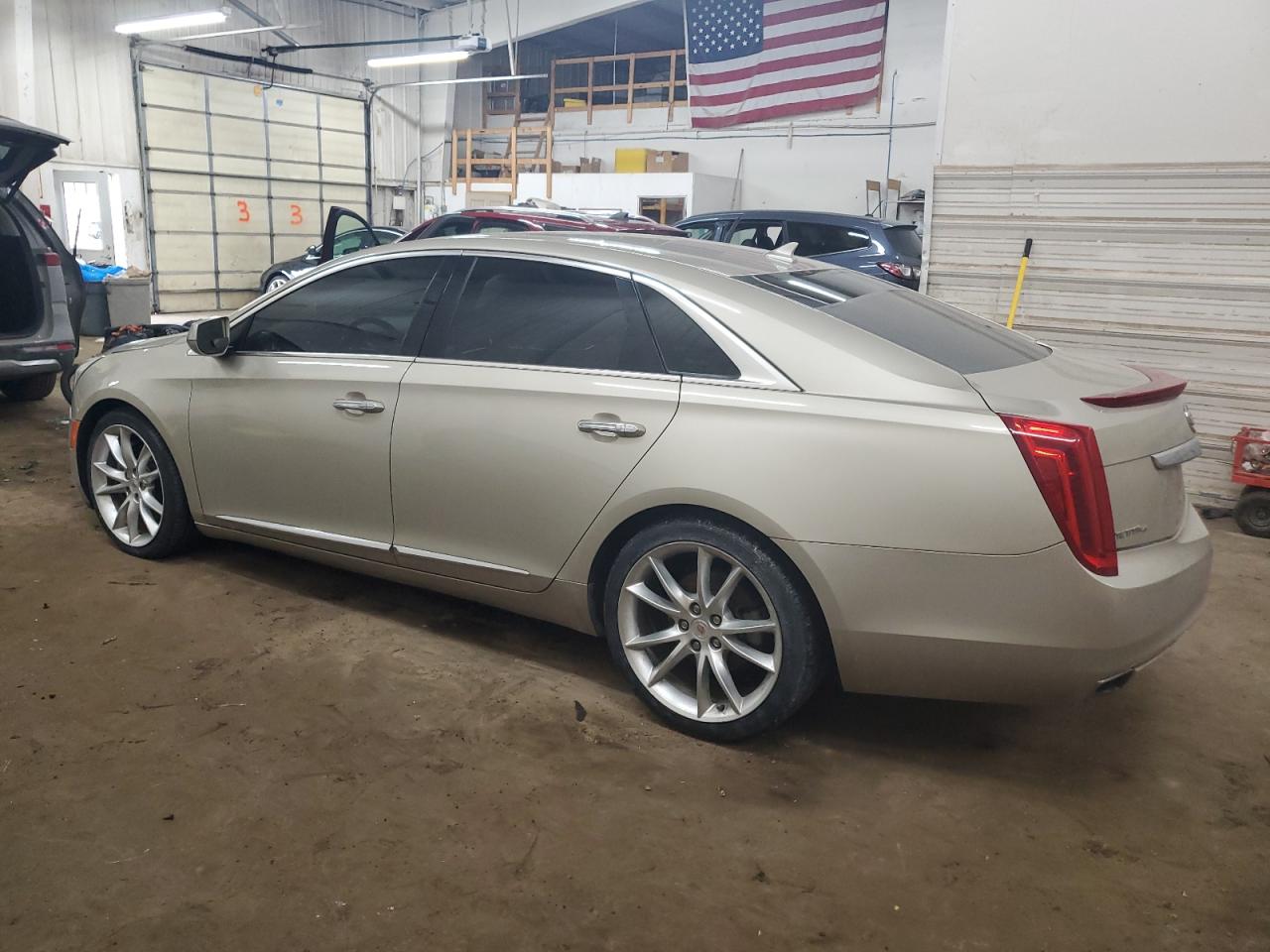 2013 Cadillac XTS VIN 2G61R5S39D9222856 Copart auction photo, side / front end damage thumbnail 2