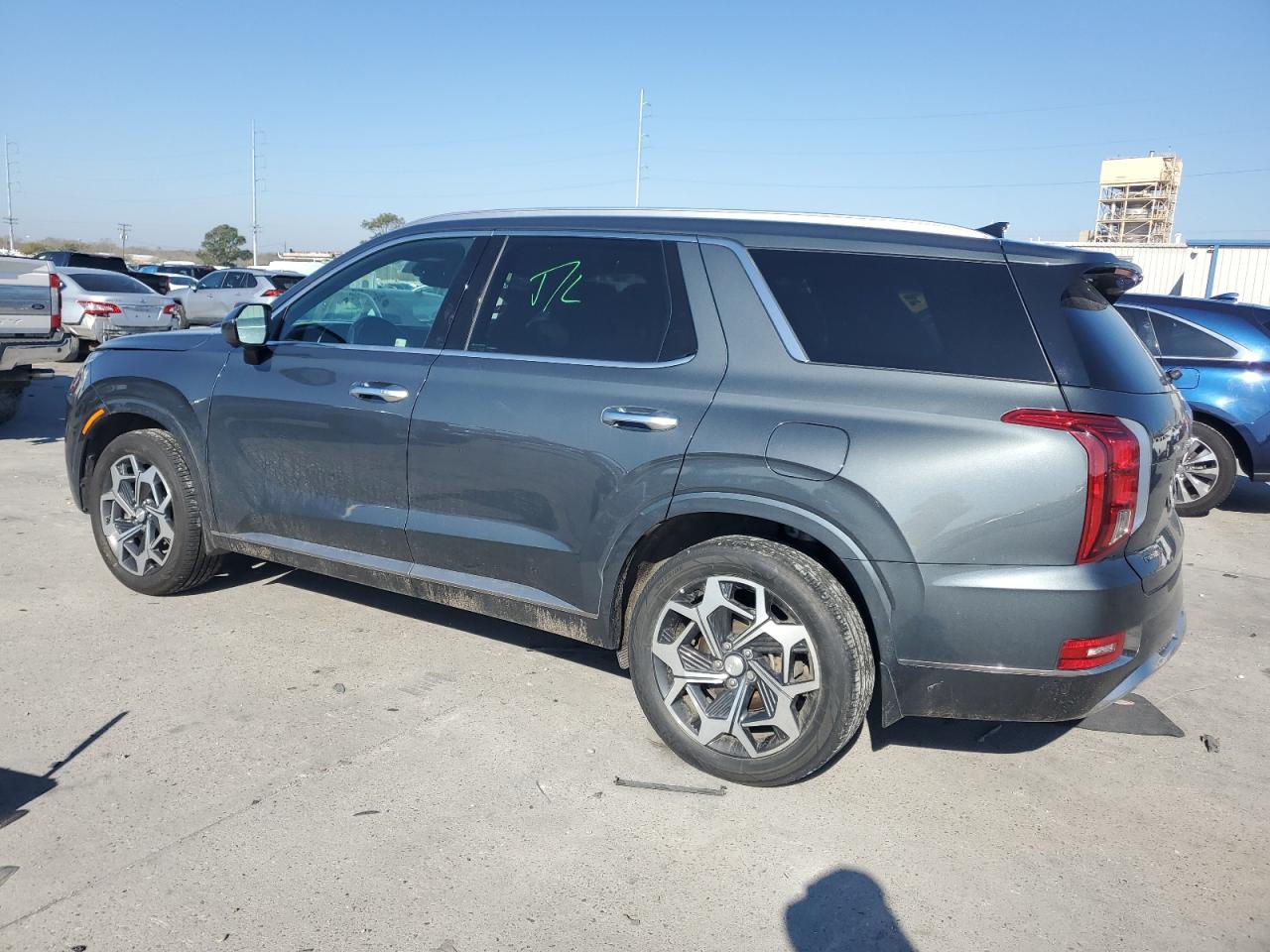2022 Hyundai Palisade VIN KM8R7DHE3NU408076 Copart auction photo, front end / rear end damage thumbnail 2