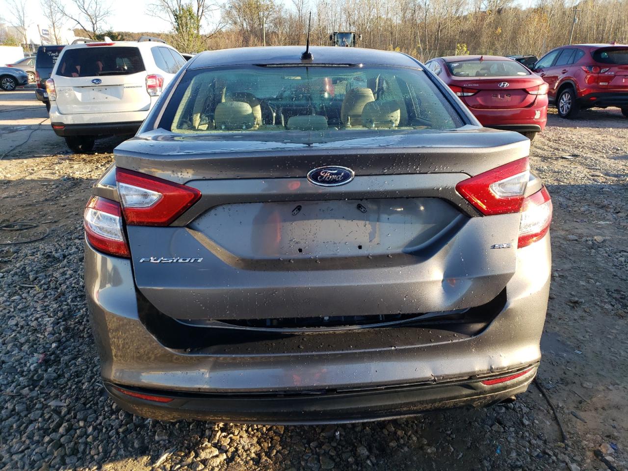2014 Ford Fusion VIN 1FA6P0H71E5386998 Copart auction photo, rear end damage thumbnail 6