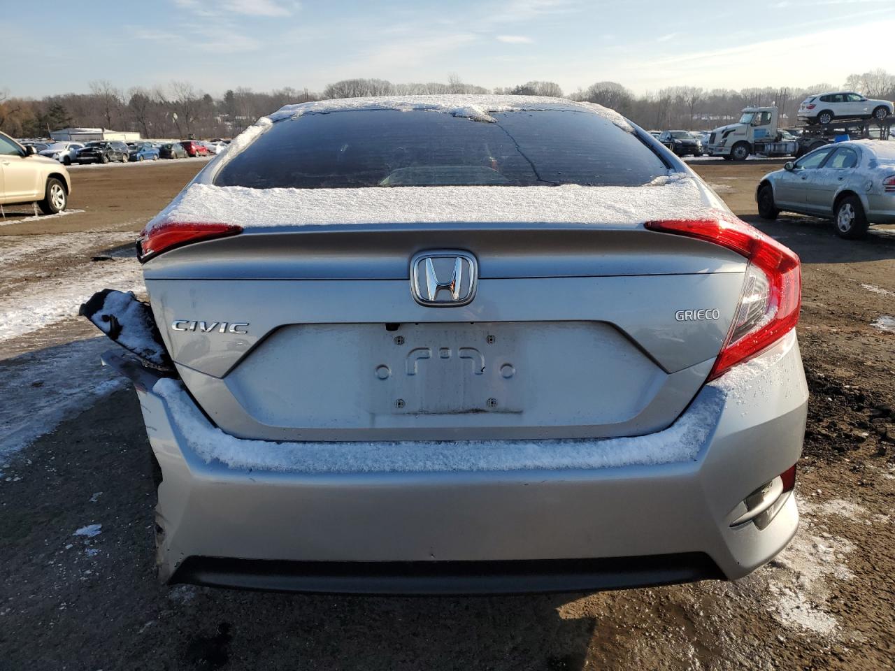 2018 Honda Civic VIN 19XFC2F56JE038969 Copart auction photo, rear end / side damage thumbnail 6