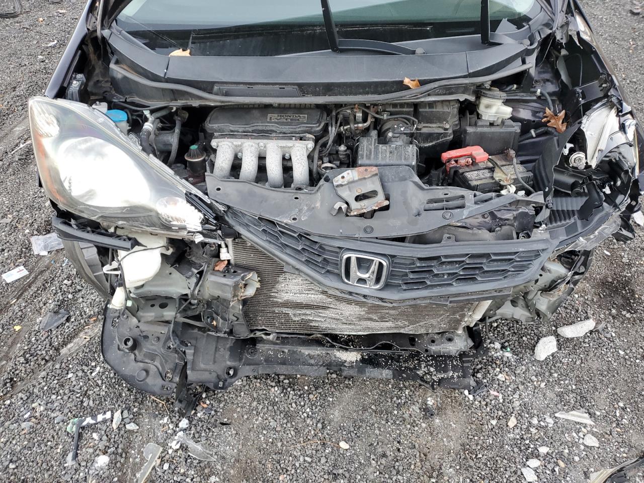 2013 Honda Fit VIN JHMGE8H66DC046801 Copart auction photo, front end damage thumbnail 12