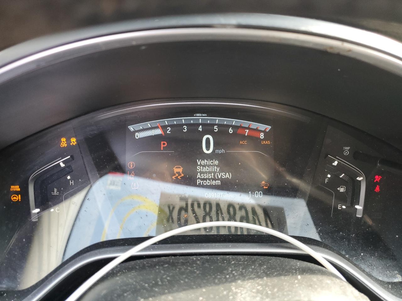 2017 Honda CR-V VIN 2HKRW2H87HH668520 Copart auction photo, front end damage thumbnail 9