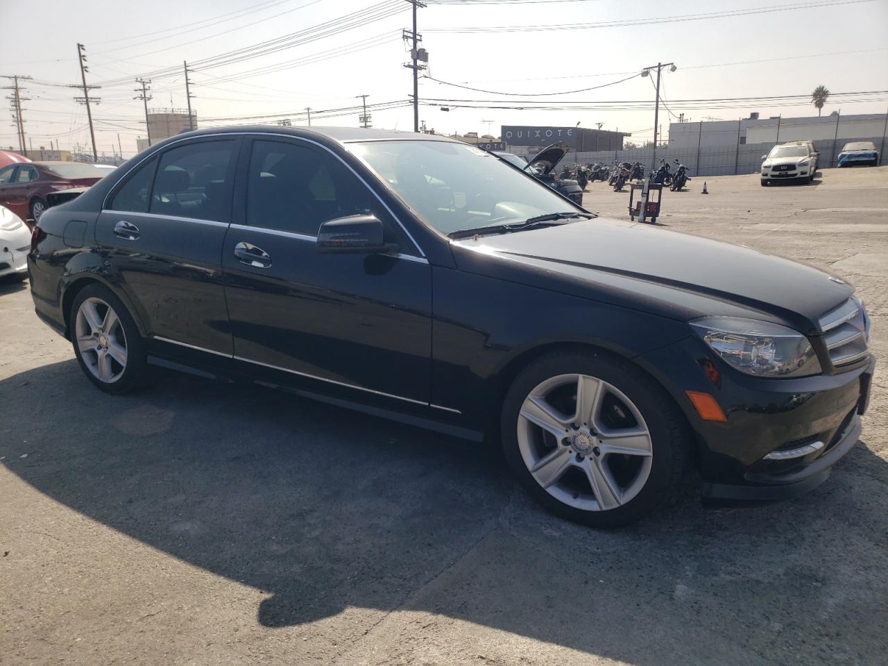 2011 Mercedes-Benz C-klasse VIN WDDGF5EB5BR177166 Copart auction photo, rear end damage thumbnail 4