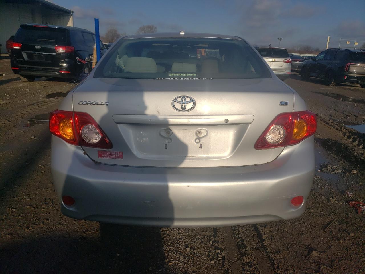 2009 Toyota Corolla VIN 2T1BU40E09C188490 Copart auction photo, front end / all over damage thumbnail 6