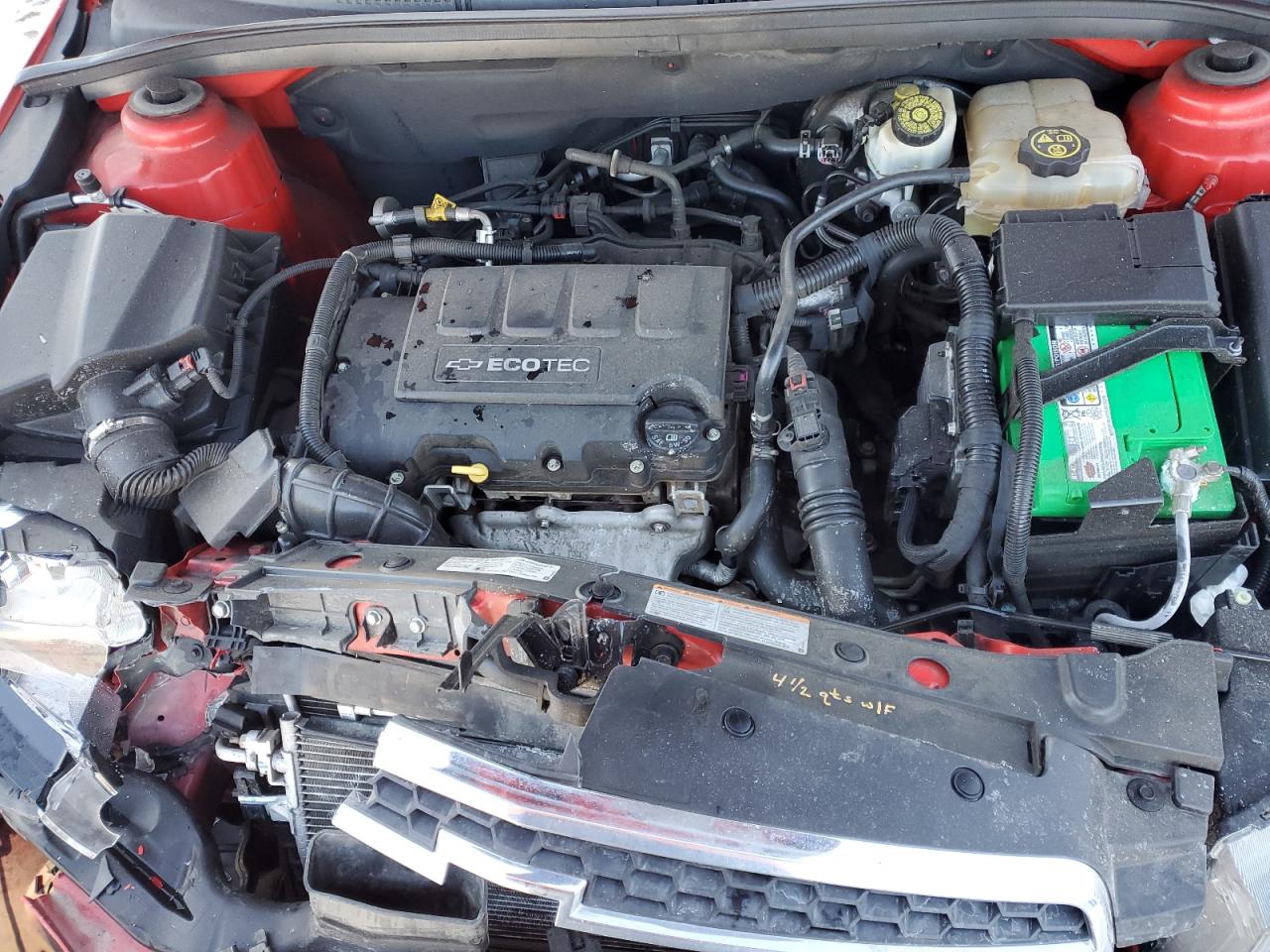 2014 Chevrolet Cruze VIN 1G1PC5SB5E7184795 Copart auction photo, front end damage thumbnail 11