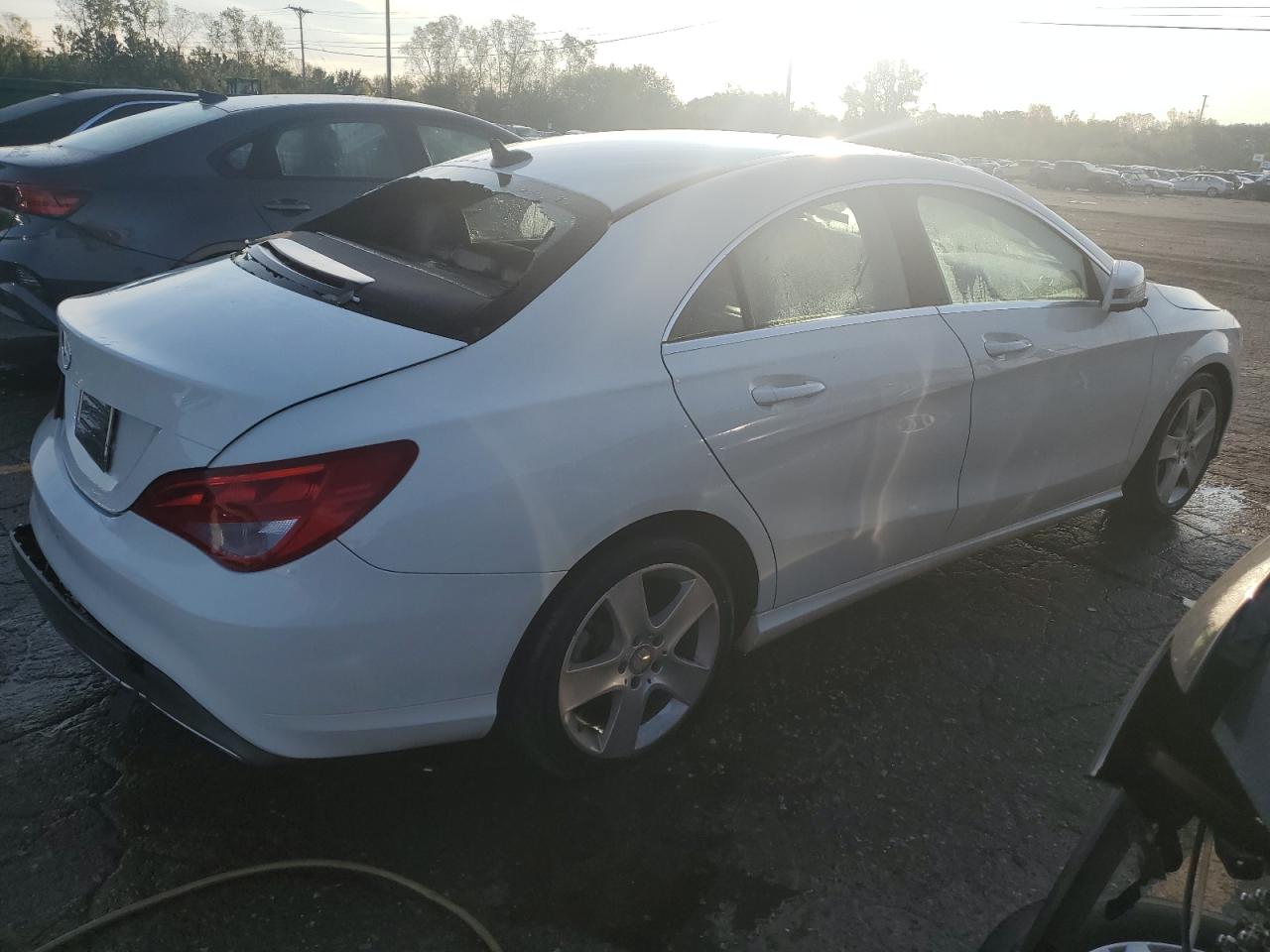 2017 Mercedes-Benz CLA-klasse VIN WDDSJ4EB2HN399635 Copart auction photo, rear end damage thumbnail 3