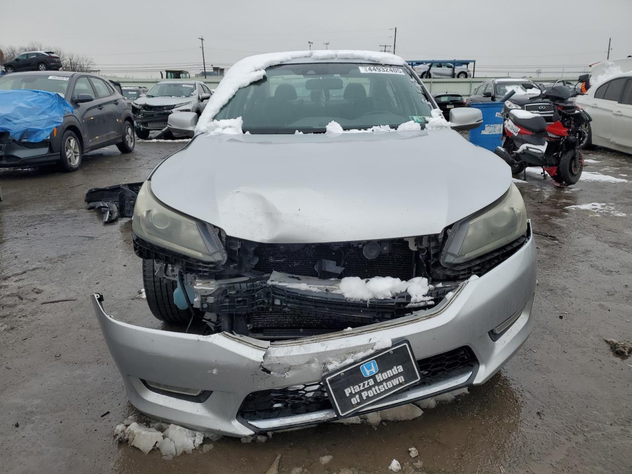2013 Honda Accord VIN 1HGCR2F89DA090696 Copart auction photo, front end damage thumbnail 5