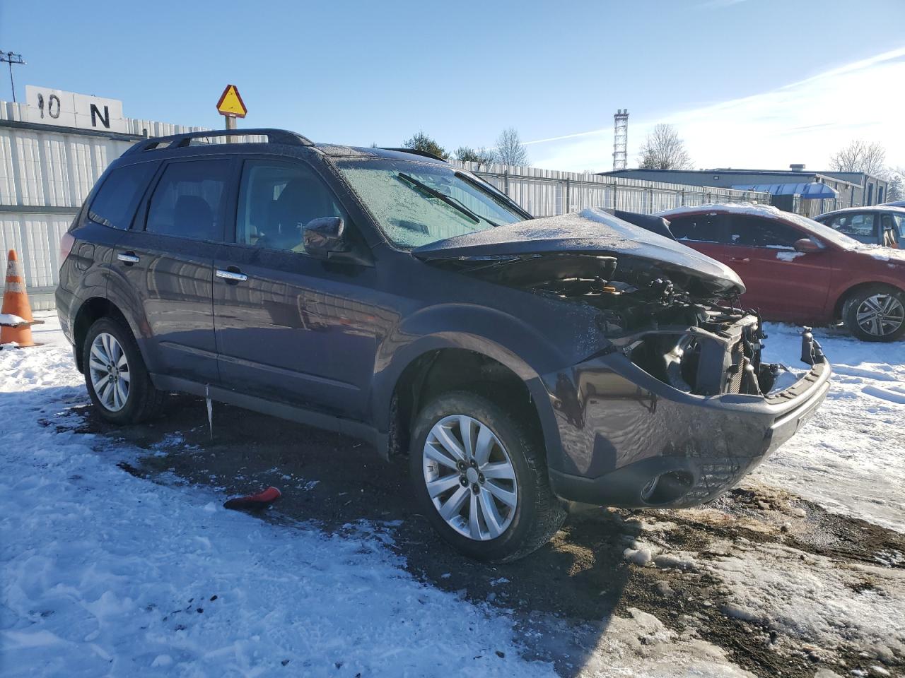 2013 Subaru Forester VIN JF2SHAEC5DH429699 Copart auction photo, front end / undercarriage damage thumbnail 4