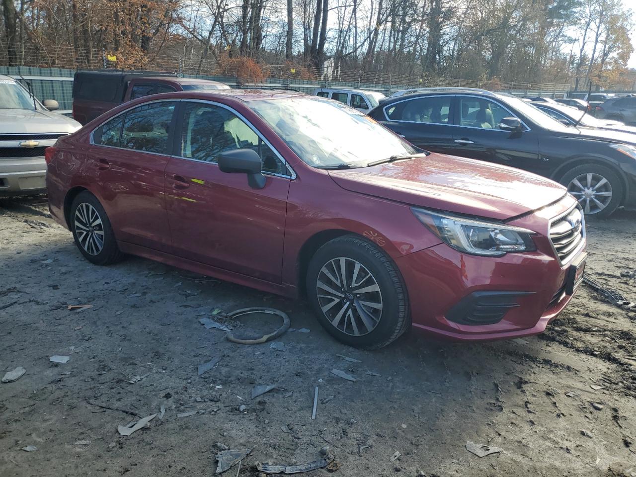 2018 Subaru Legacy VIN 4S3BNAB68J3025259 Copart auction photo, side / front end damage thumbnail 4