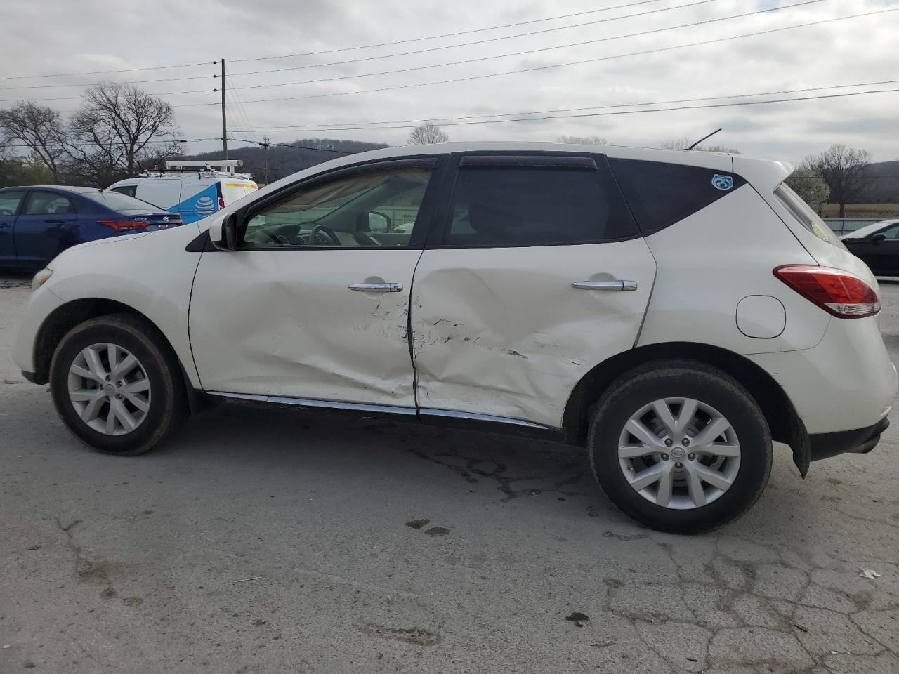 2012 Nissan Murano VIN JN8AZ1MW8CW232981 Copart auction photo, side damage thumbnail 2