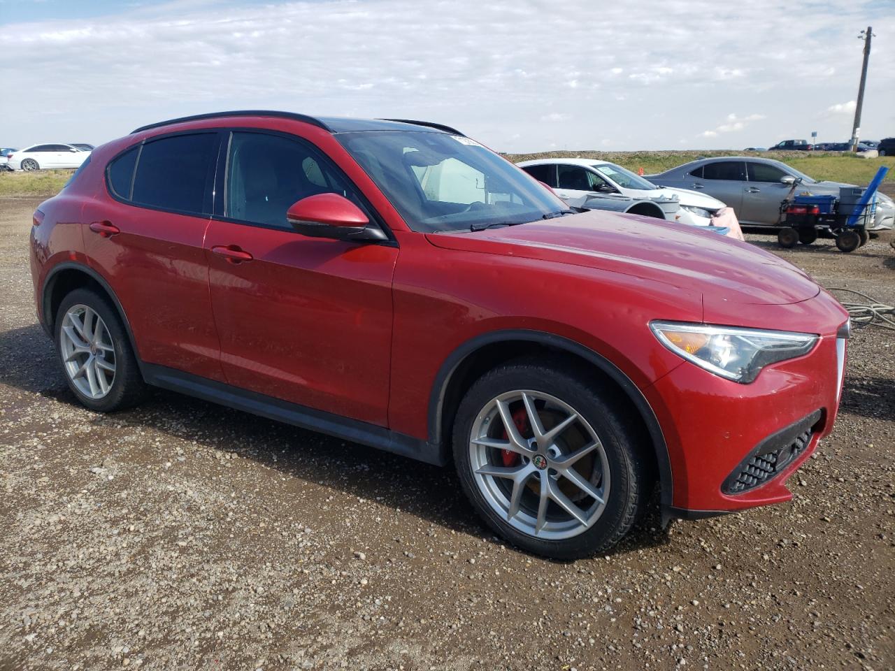 2018 Alfa Romeo Stelvio VIN ZASFAKNN3J7B98788 Copart auction photo, hail / minor dent/scratches damage thumbnail 4