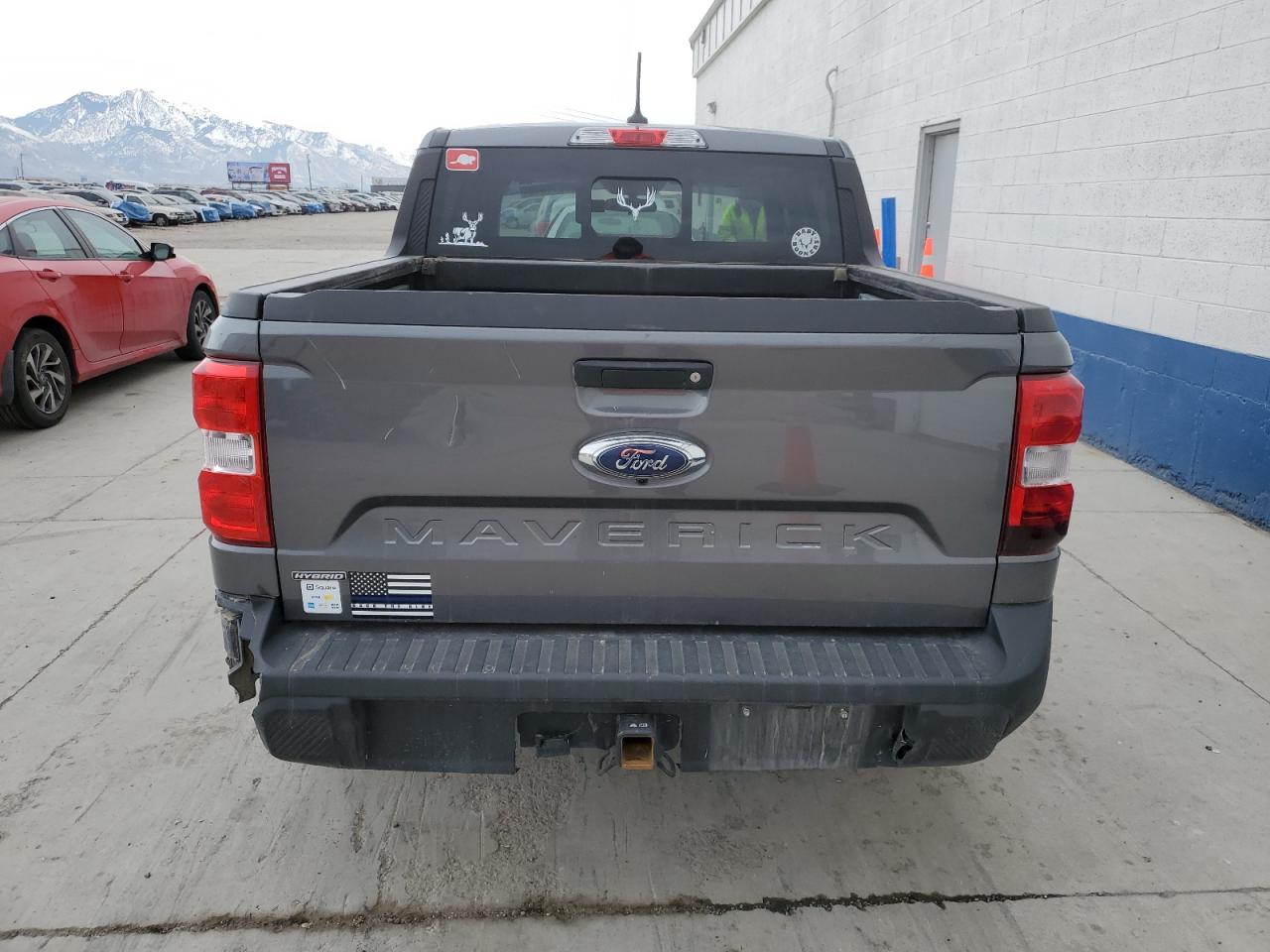 2022 Ford Maverick VIN 3FTTW8E37NRA79672 Copart auction photo, rear end / mechanical damage thumbnail 6