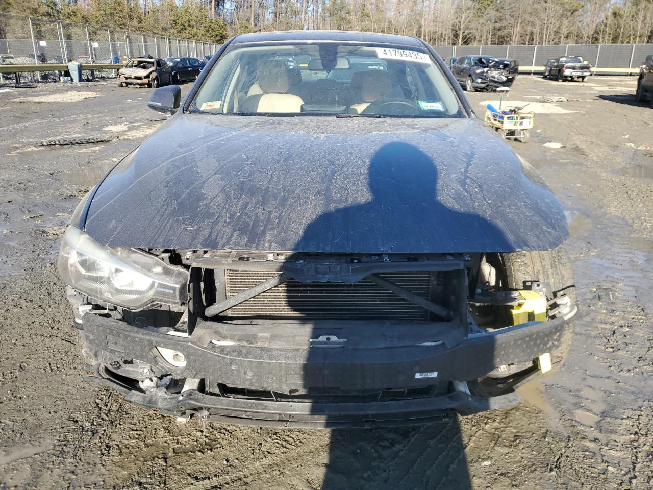 2015 BMW 3er VIN WBA3C3G55FNS74083 Copart auction photo, all over damage thumbnail 5