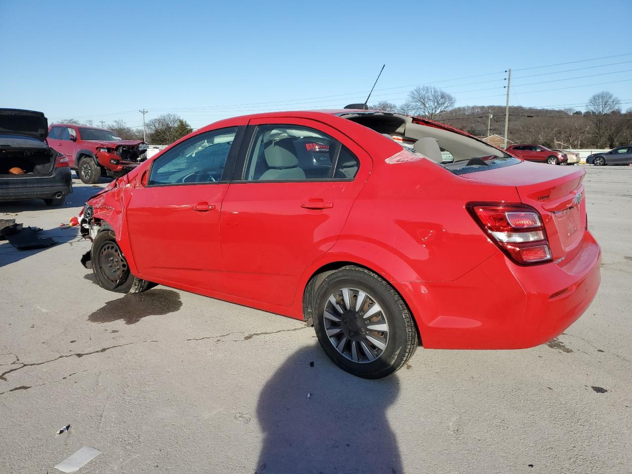 2017 Chevrolet Sonic VIN 1G1JB5SH4H4102929 Copart auction photo, rollover damage thumbnail 2