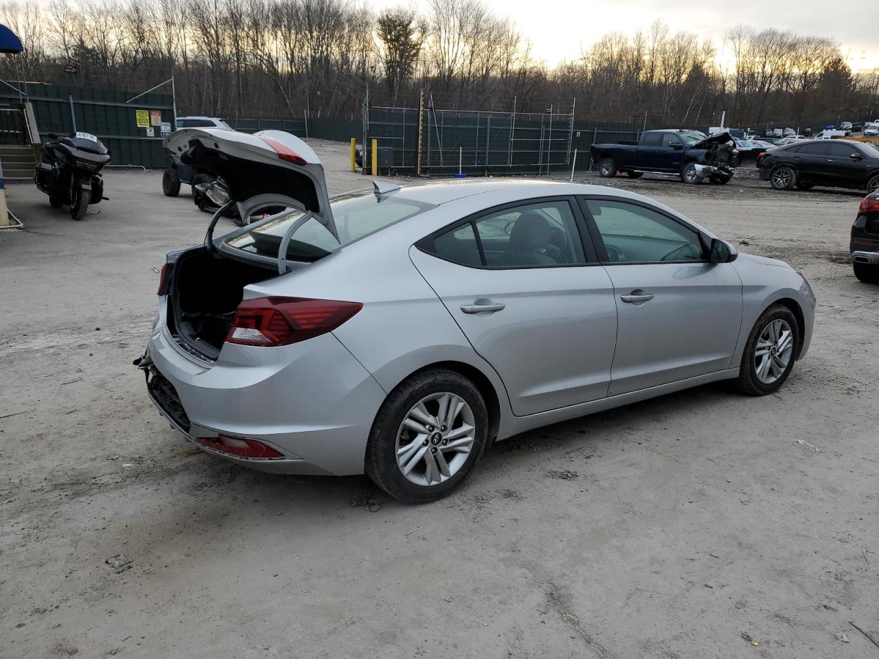 2020 Hyundai Elantra VIN 5NPD84LF2LH633236 Copart auction photo, rear end damage thumbnail 3