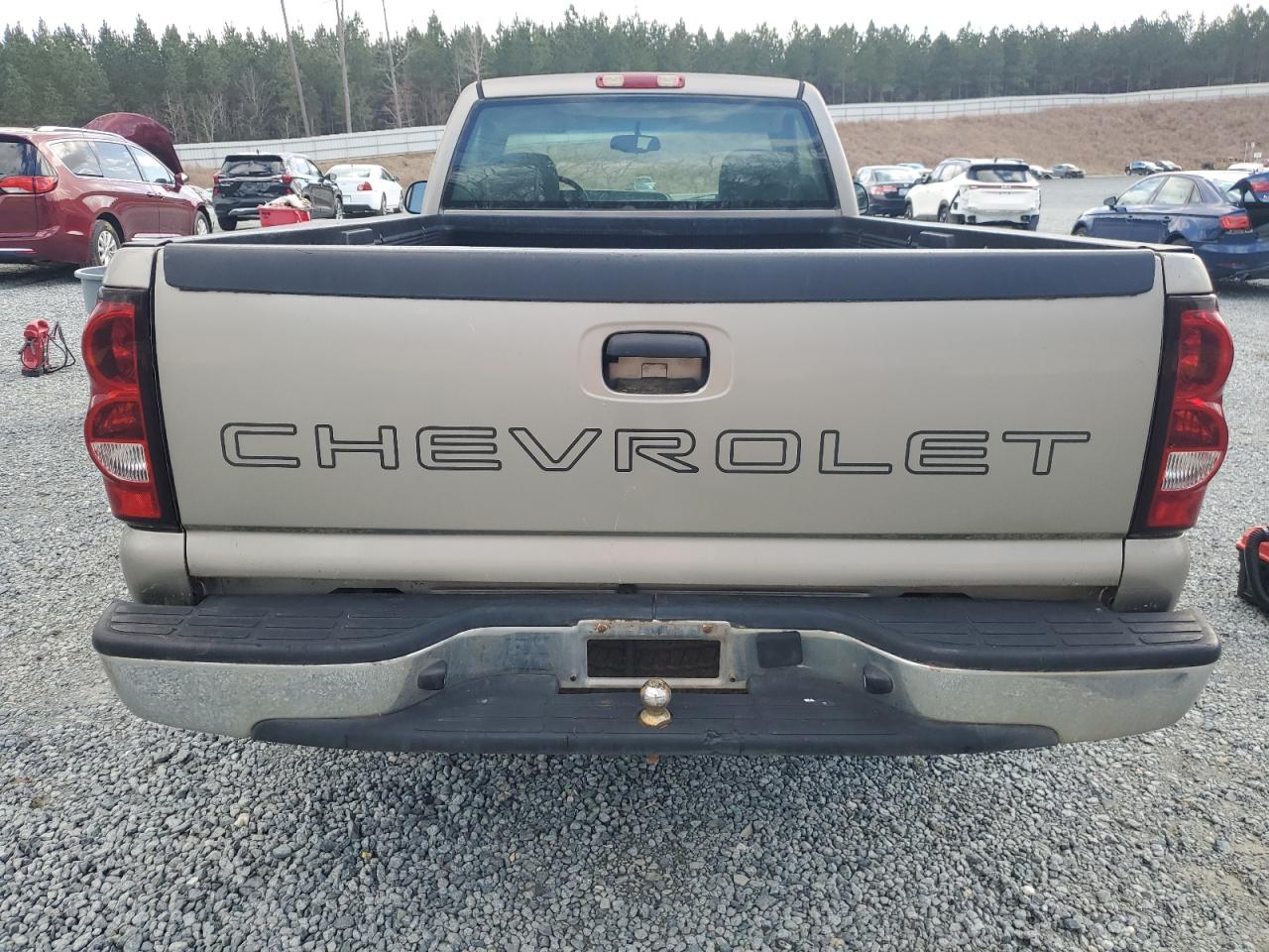 2003 Chevrolet Silverado VIN 1GCEC14X43Z252313 Copart auction photo, side / front end damage thumbnail 6