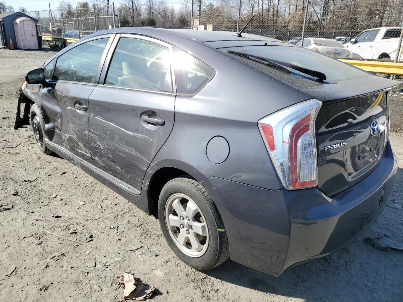 2014 Toyota Prius VIN JTDKN3DU7E1768665 Copart auction photo, side / front end damage thumbnail 2