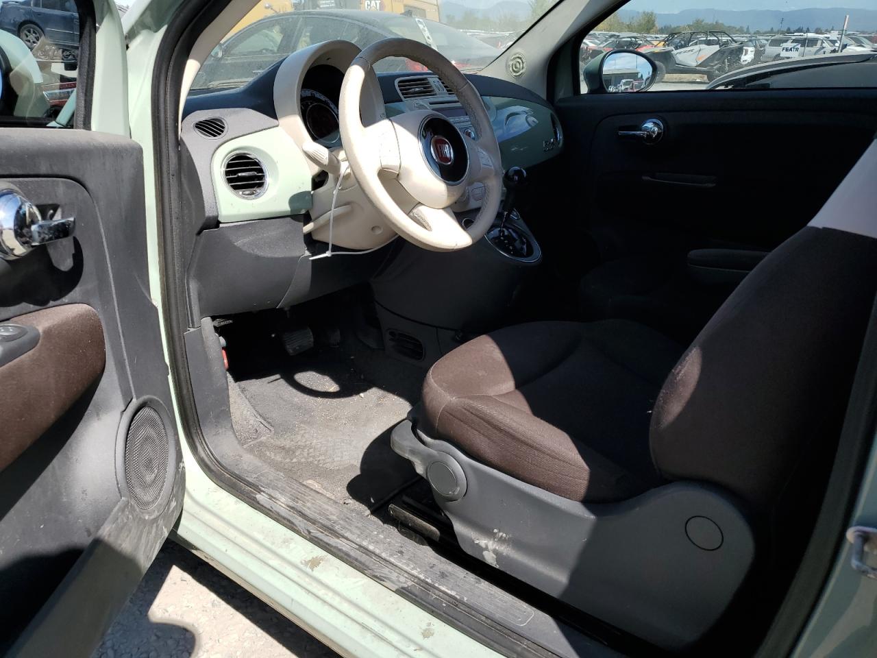 2013 Fiat 500 VIN 3C3CFFDR0DT612025 Copart auction photo, frame damage / front end damage thumbnail 8