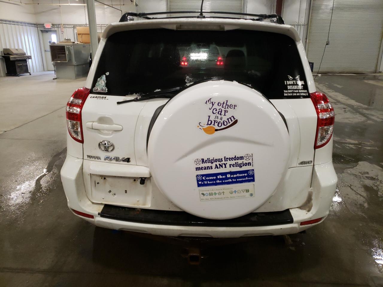 2010 Toyota RAV 4 VIN JTMRF4DV1AD022361 Copart auction photo, front end / side damage thumbnail 6