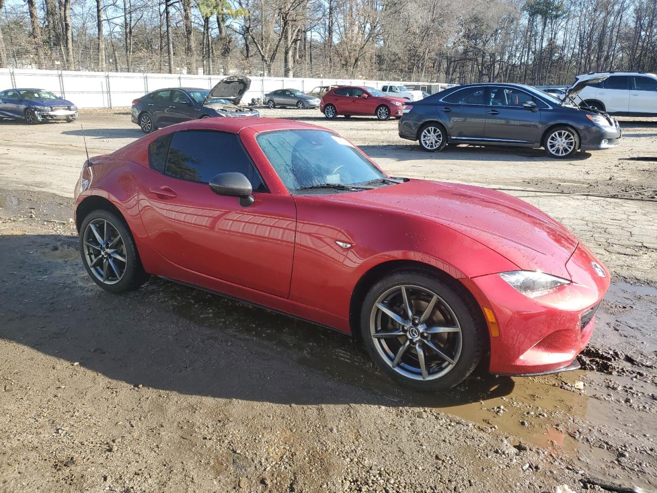 2017 Mazda MX-5 VIN JM1NDAM74H0102937 Copart auction photo, front end / undercarriage damage thumbnail 4