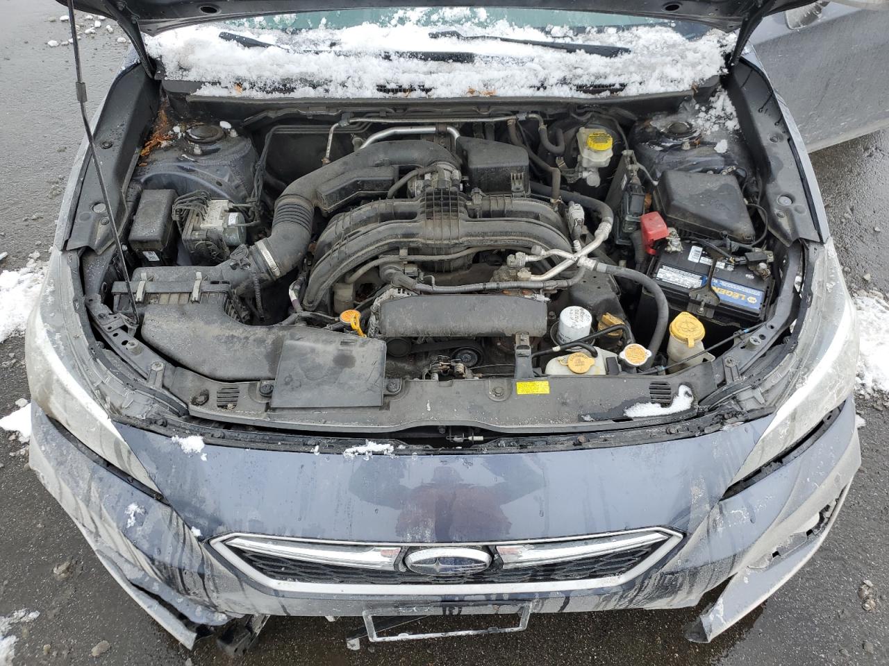 2017 Subaru Impreza VIN 4S3GKAB68H3605801 Copart auction photo, front end / undercarriage damage thumbnail 13
