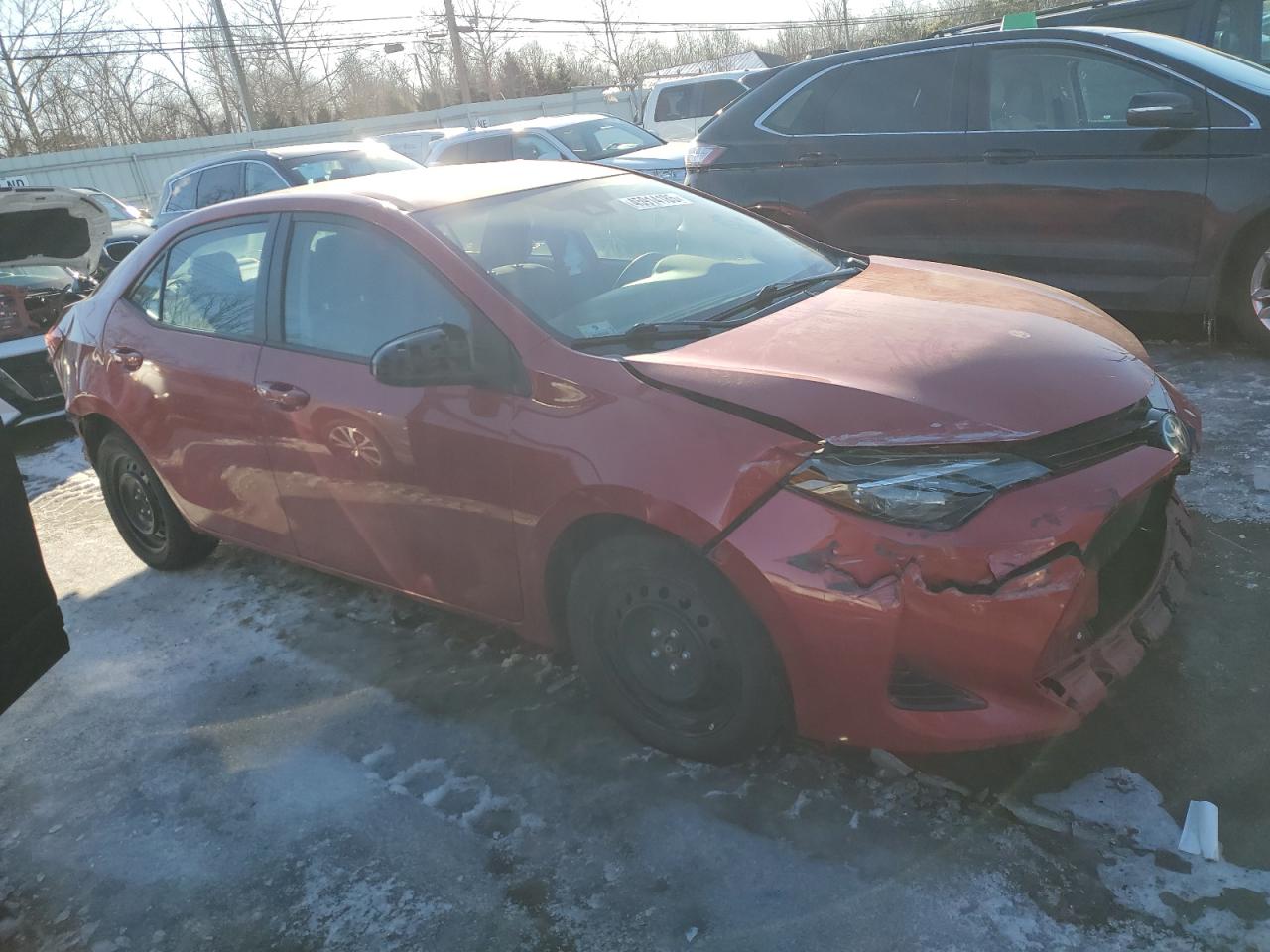 2017 Toyota Corolla VIN 2T1BURHE0HC860466 Copart auction photo, front end / rear end damage thumbnail 4