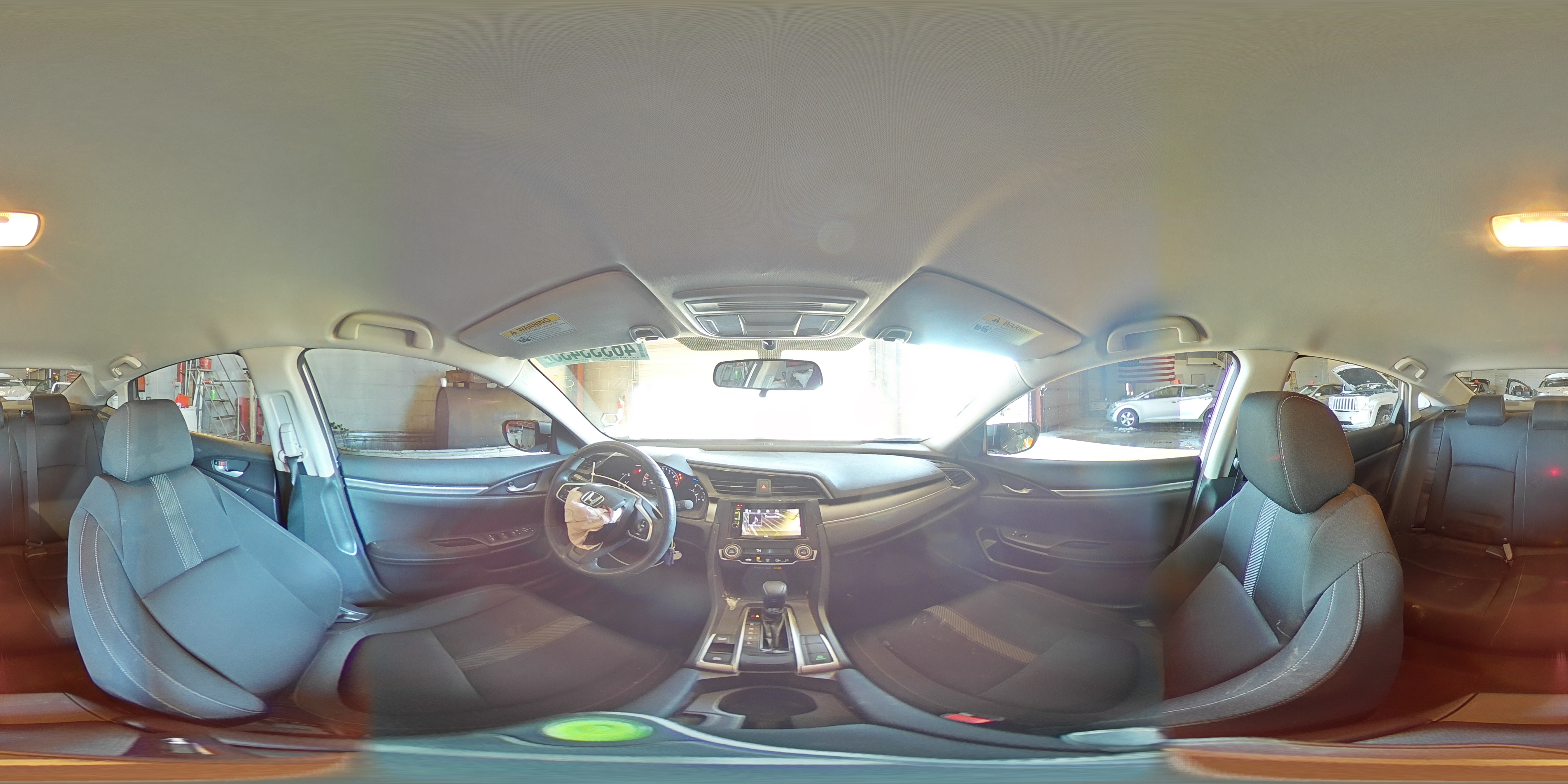2016 Honda Civic VIN 19XFC2F52GE221035 Copart auction photo, front end / rear end damage thumbnail 14