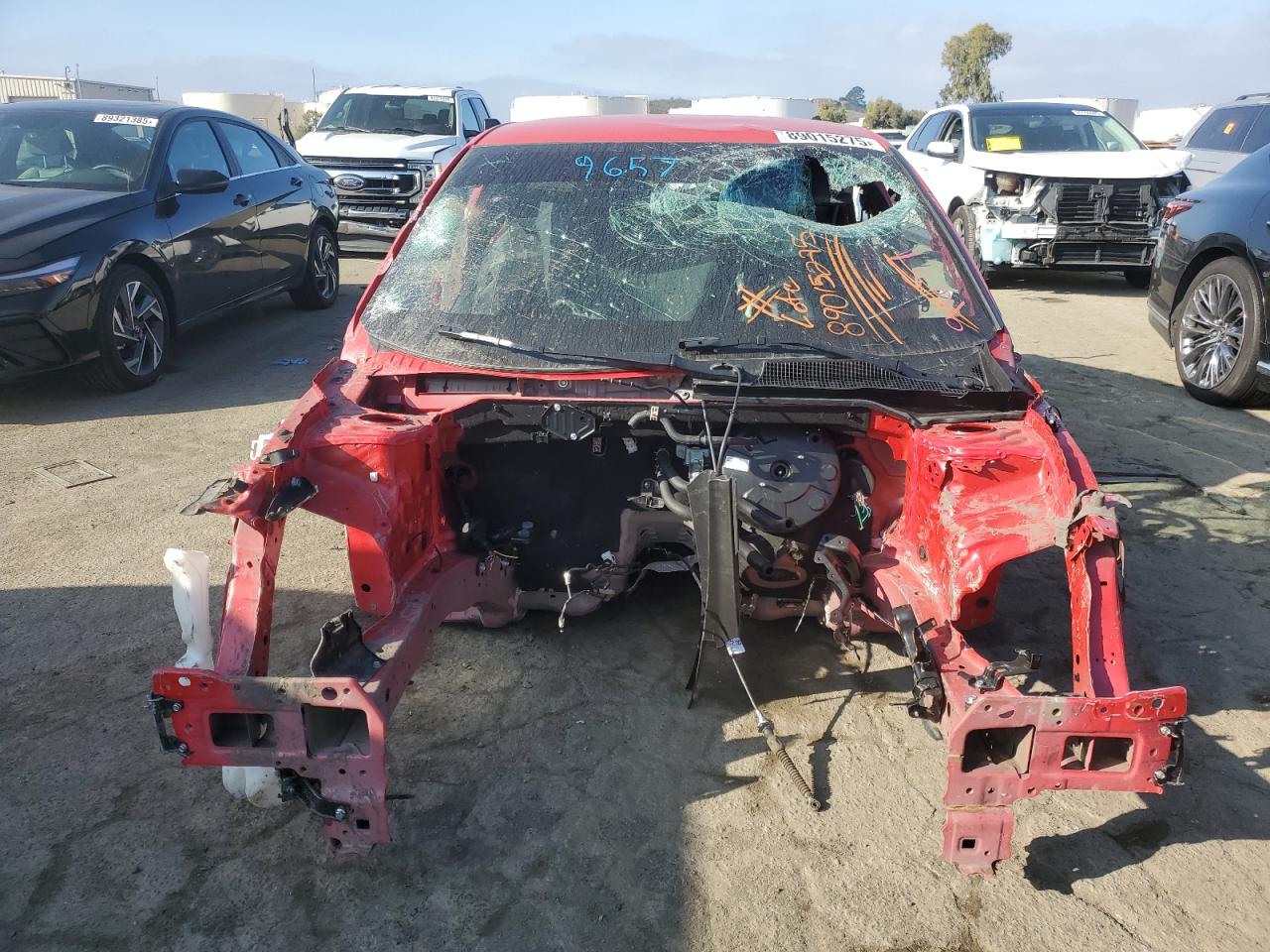 2023 Honda Civic VIN 2HGFE2F50PH569657 Copart auction photo, vandalism / stripped damage thumbnail 5