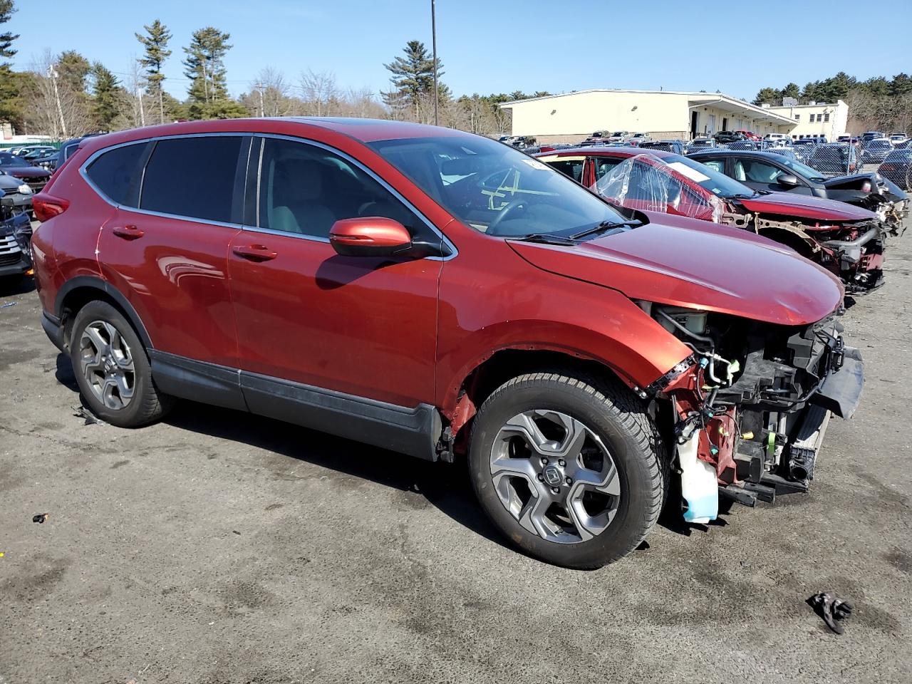 2019 Honda CR-V VIN 2HKRW1H8XKH500677 Copart auction photo, frame damage / front end damage thumbnail 4