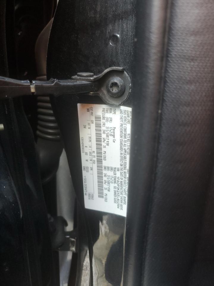 2014 Ford Focus VIN 1FADP3K2XEL402584 Copart auction photo, rear end damage thumbnail 12