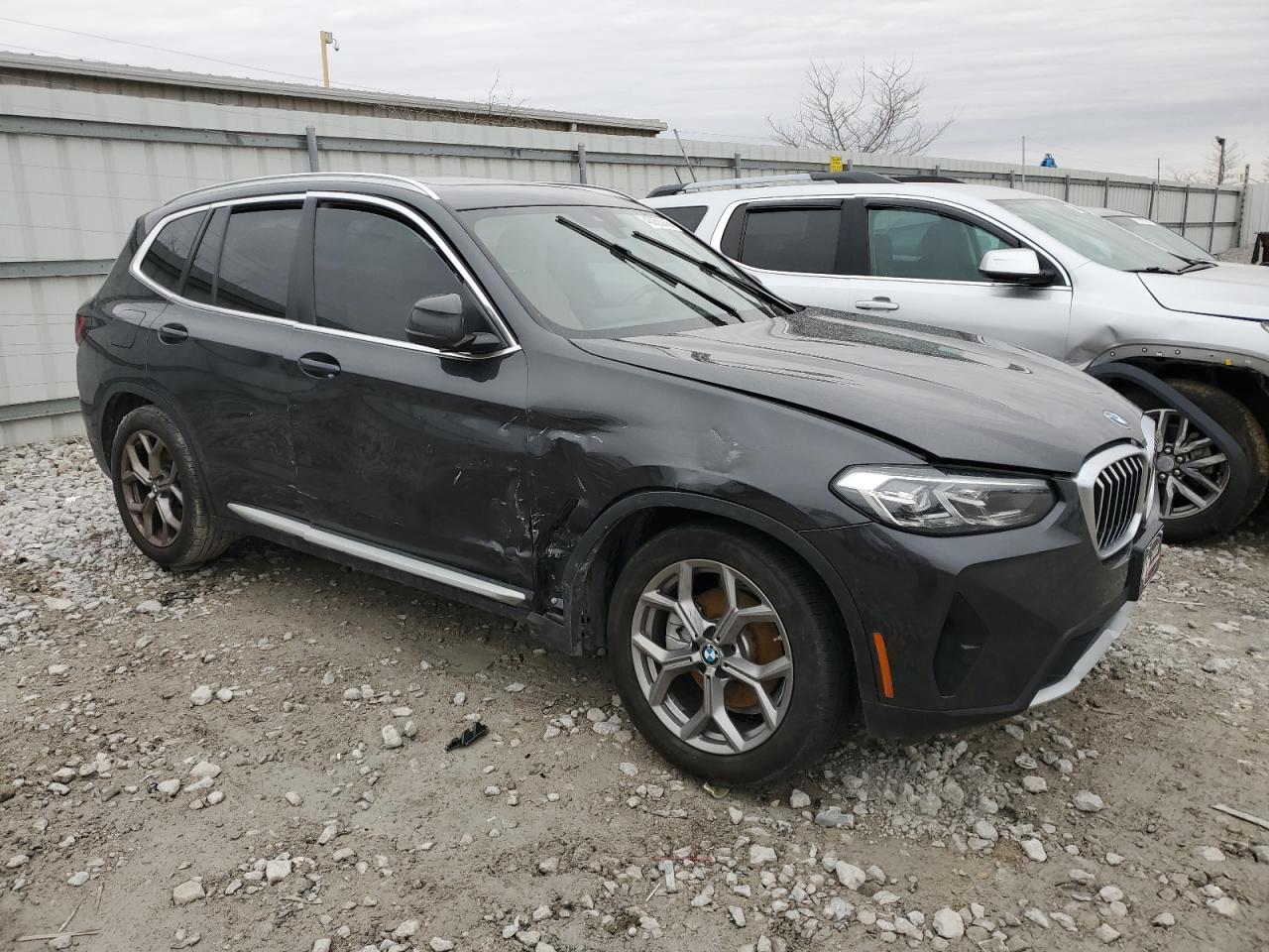 2023 BMW X3 VIN 5UX53DP04P9N51157 Copart auction photo, side / front end damage thumbnail 4