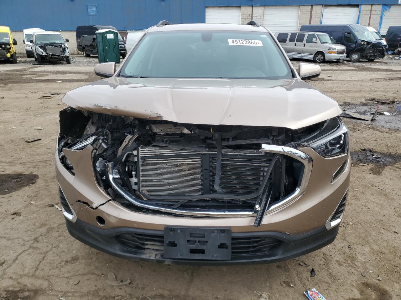 2018 GMC Terrain VIN 3GKALNEU8JL268663 Copart auction photo, front end damage thumbnail 5