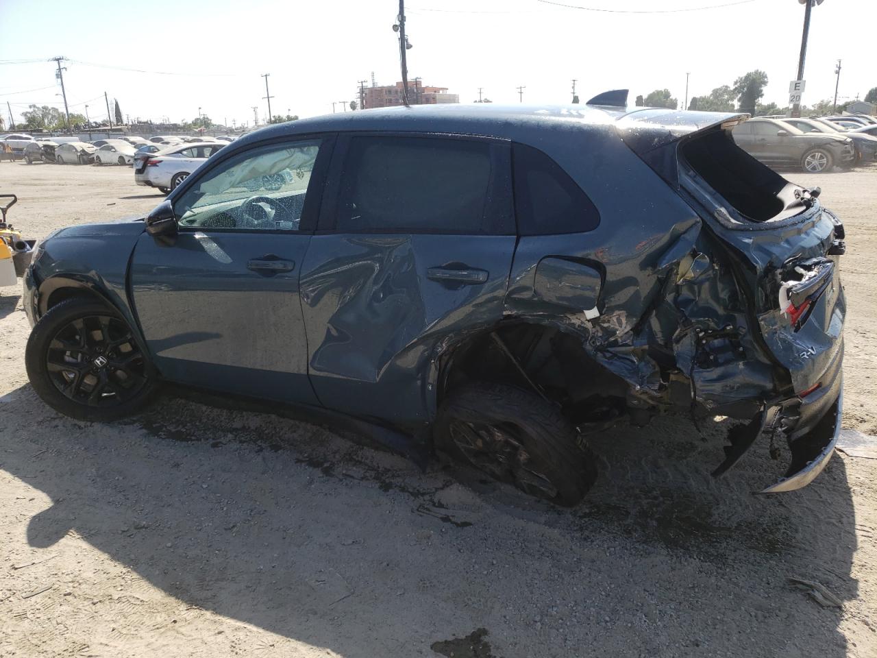 2023 Honda HR-V VIN 3CZRZ1H53PM702026 Copart auction photo, rear end / side damage thumbnail 2