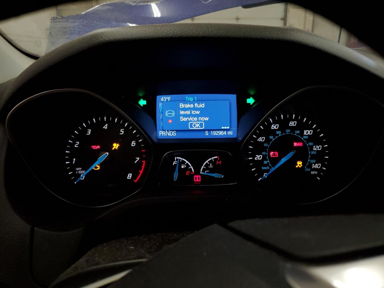2014 Ford Focus VIN 1FADP3F22EL219089 Copart auction photo, front end damage thumbnail 9