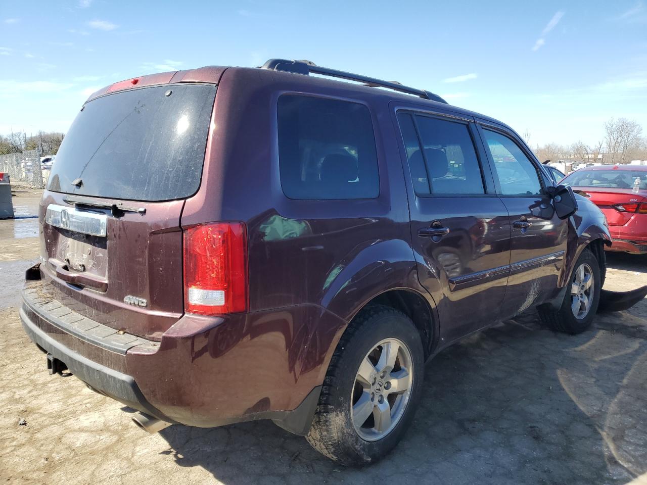 2011 Honda Pilot VIN 5FNYF4H4XBB022821 Copart auction photo, front end damage thumbnail 3