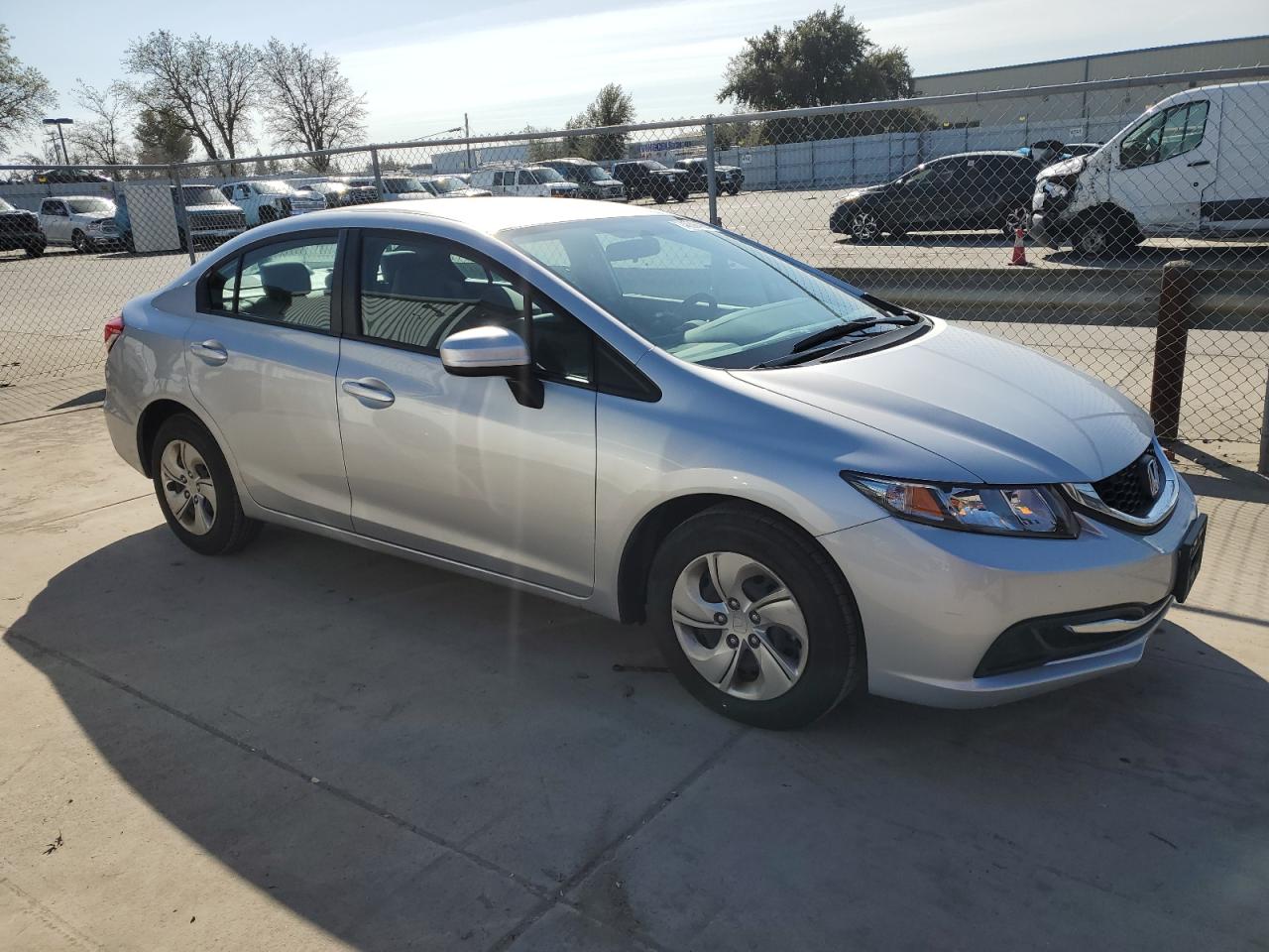 2014 Honda Civic VIN 19XFB2F54EE203426 Copart auction photo, rear end / side damage thumbnail 4