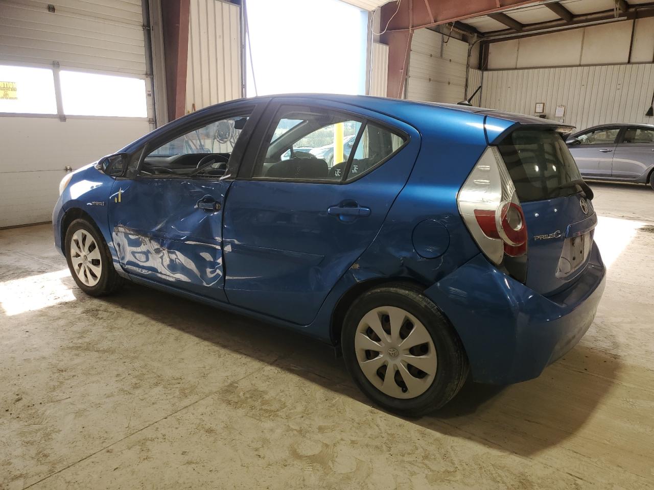 2012 Toyota Prius VIN JTDKDTB34C1519296 Copart auction photo, side / rear end damage thumbnail 2