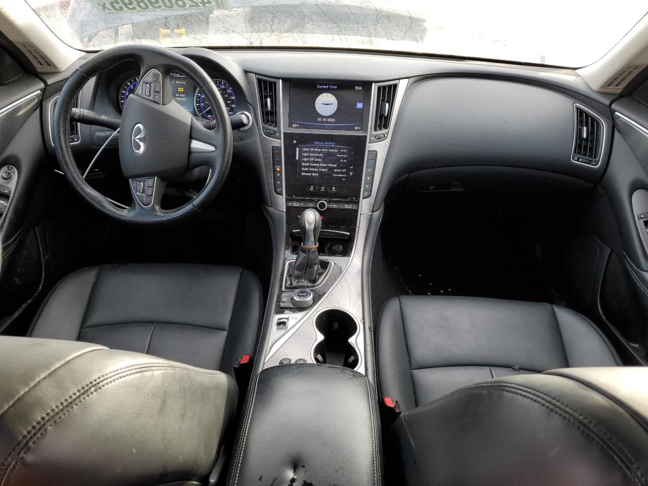 2015 Infiniti Q50 VIN JN1BV7AR6FM398786 Copart auction photo, front end damage thumbnail 8