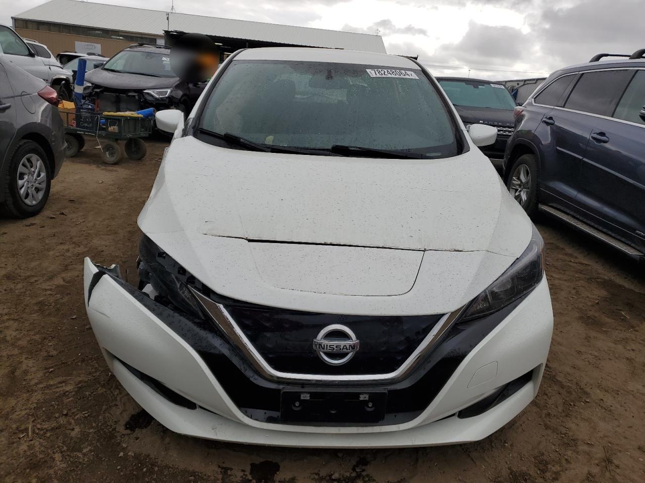 2019 Nissan Leaf VIN 1N4AZ1CP1KC302302 Copart auction photo, front end / side damage thumbnail 5