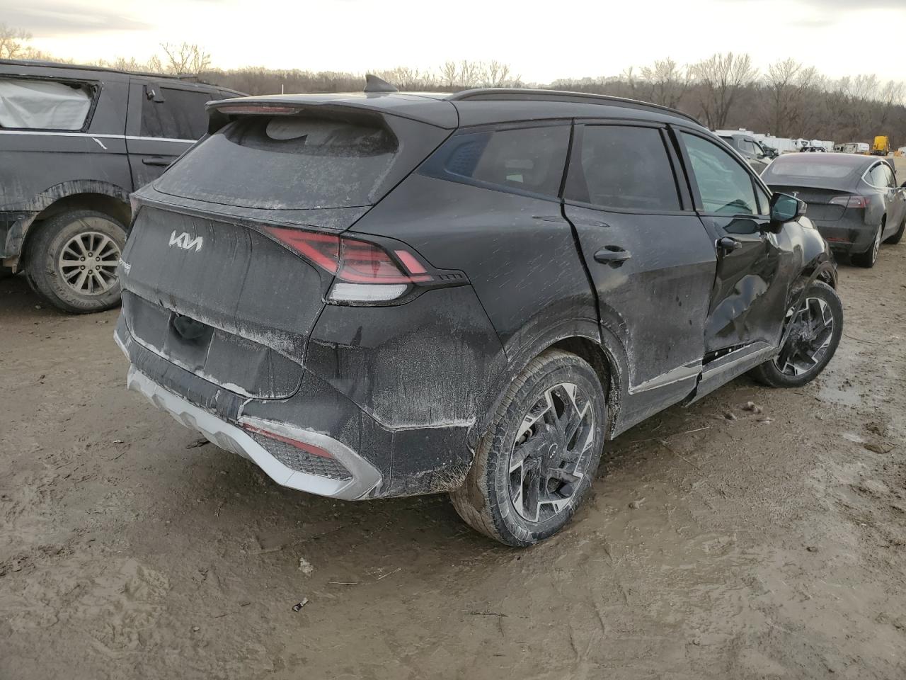 2023 KIA Sportage VIN 5XYK53AF7PG115911 Copart auction photo, side damage thumbnail 3