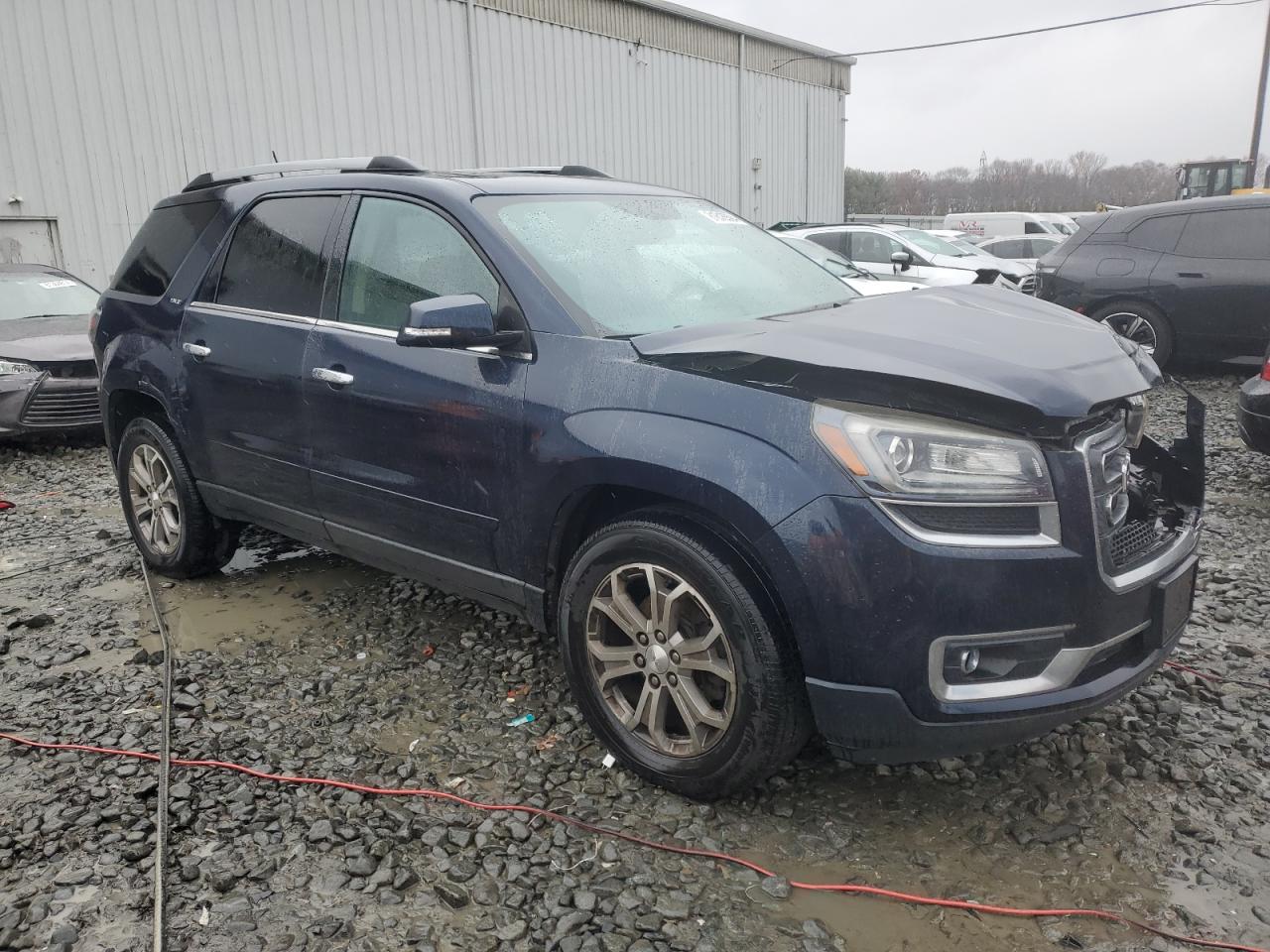 2015 GMC Acadia VIN 1GKKVSKD6FJ346230 Copart auction photo, front end / side damage thumbnail 4