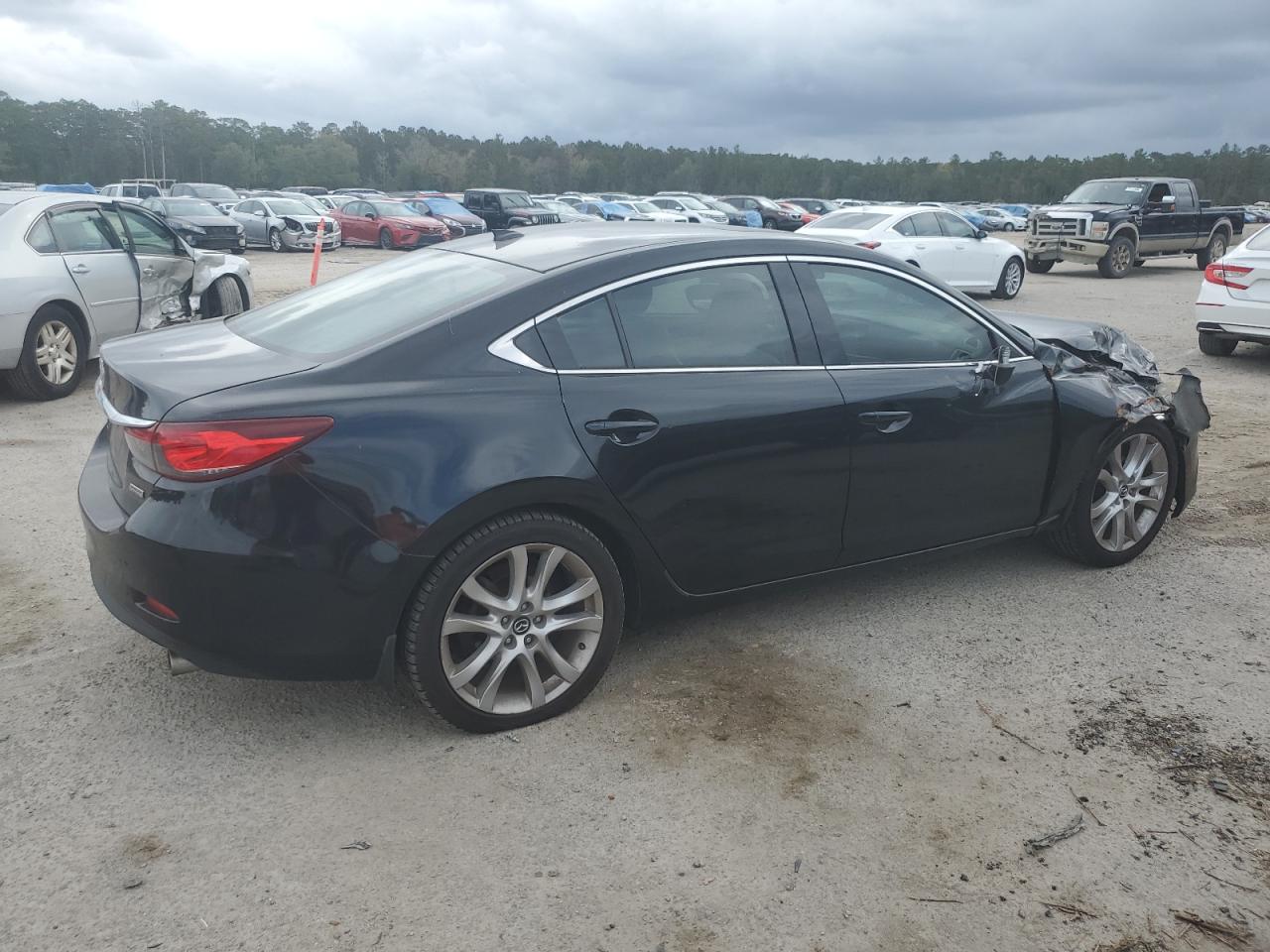 2015 Mazda 6 VIN JM1GJ1V54F1190278 Copart auction photo, front end / side damage thumbnail 3