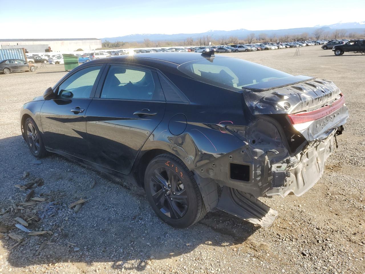 2021 Hyundai Elantra VIN KMHLM4AG6MU198968 Copart auction photo, rear end damage thumbnail 2